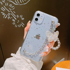 Fashionable butterfly iPhone case close-up