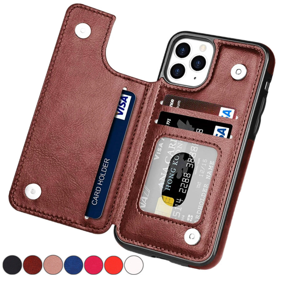 iPhone 14 Wallet Case with card holder feature