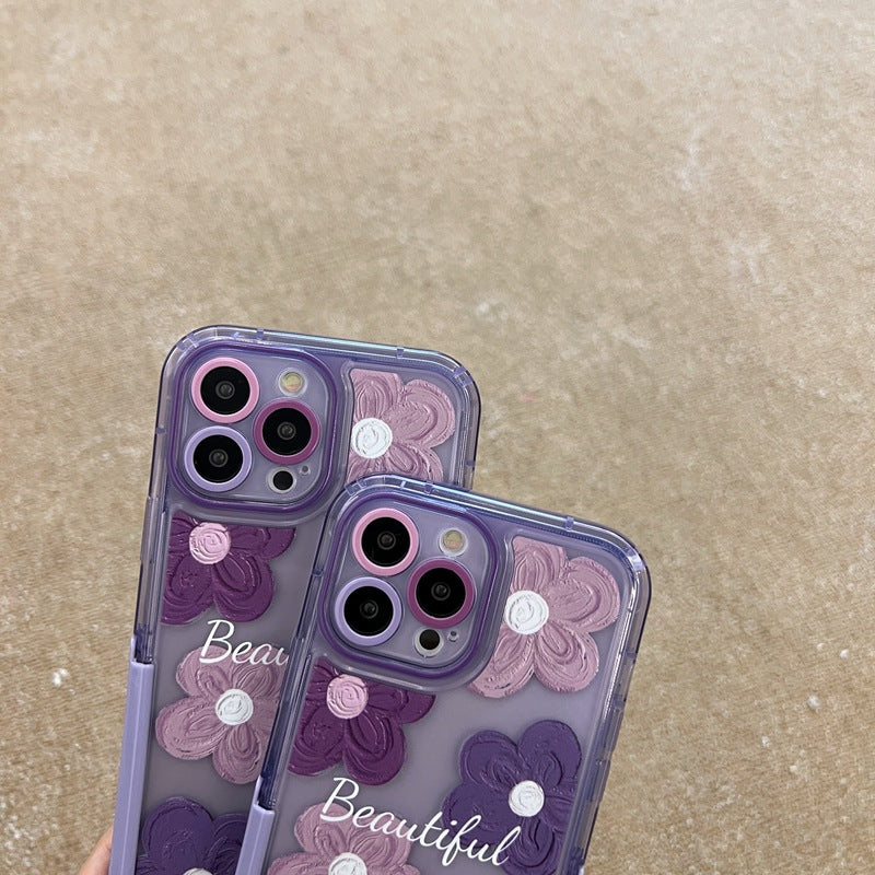 Artistic Floral Design on iPhone Case