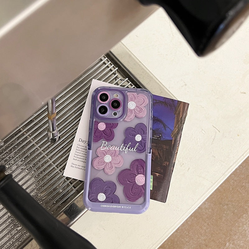 Purple Shockproof iPhone Case Display