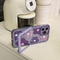 Artistic Floral iPhone Case Side View