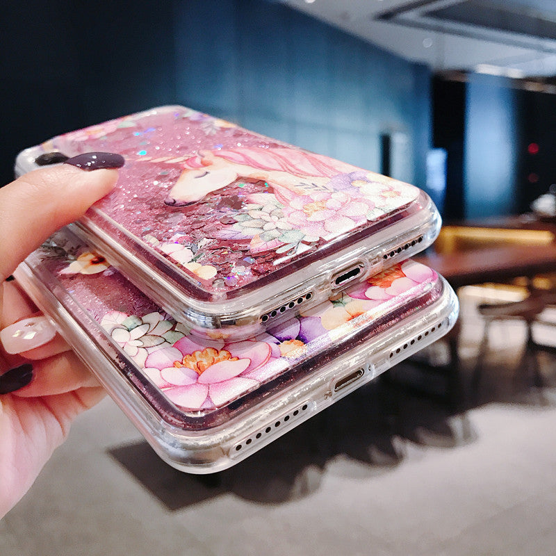 Lightweight unicorn phone case on a table