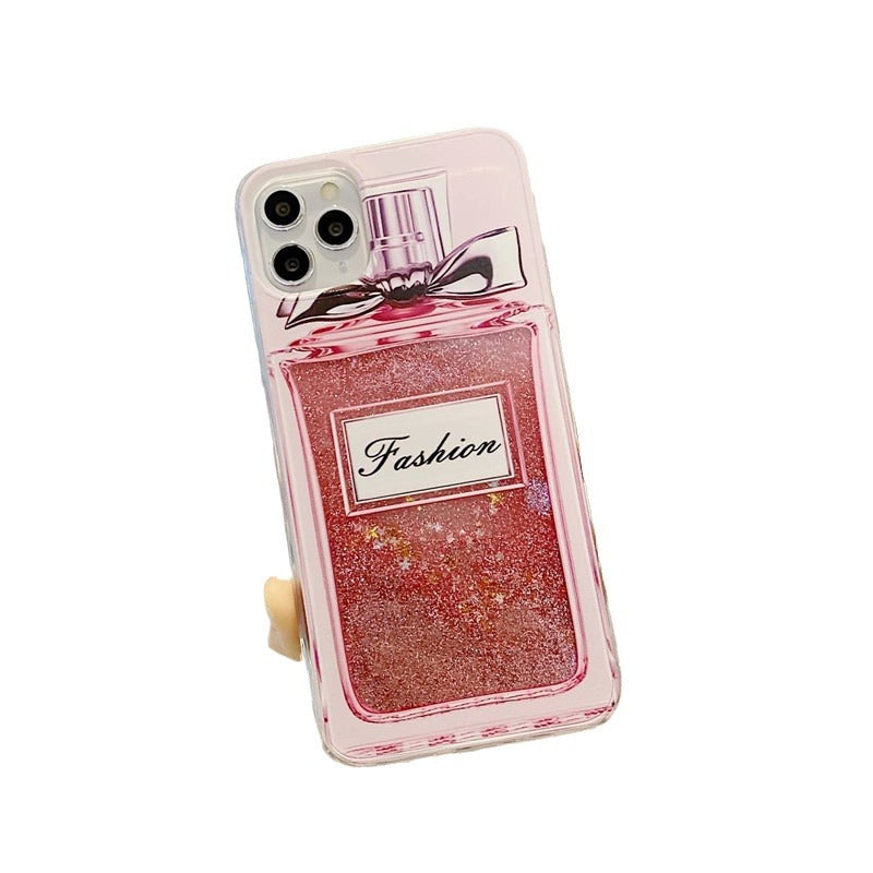 Dolphin design glitter phone case