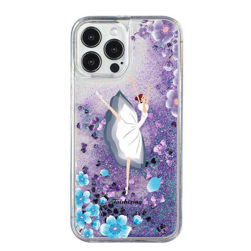 Back view of unicorn motif phone case