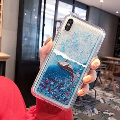Cute unicorn glitter phone case for iPhone