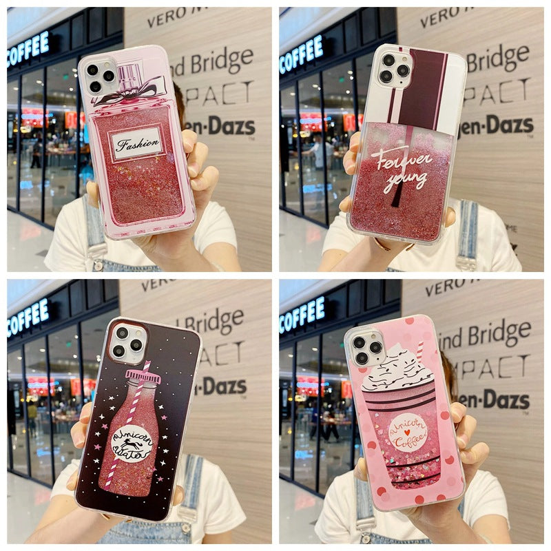 Dolphin design glitter phone case