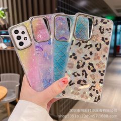 Sleek Marble Pattern Samsung Case in Leopard