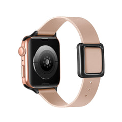 Sandy Beige genuine leather Apple Watch band