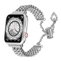 Stylish stainless steel heart woven chain bracelet image 1