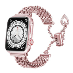 Stylish stainless steel heart woven chain bracelet image 8