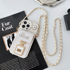 Adjustable strap on the phone case wallet