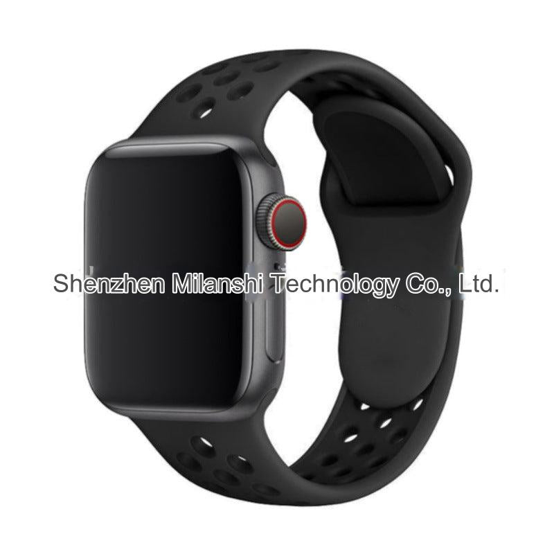 Image of dual colour silicone sport band for Apple Watch 10