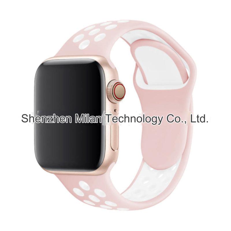 Image of dual colour silicone sport band for Apple Watch 2