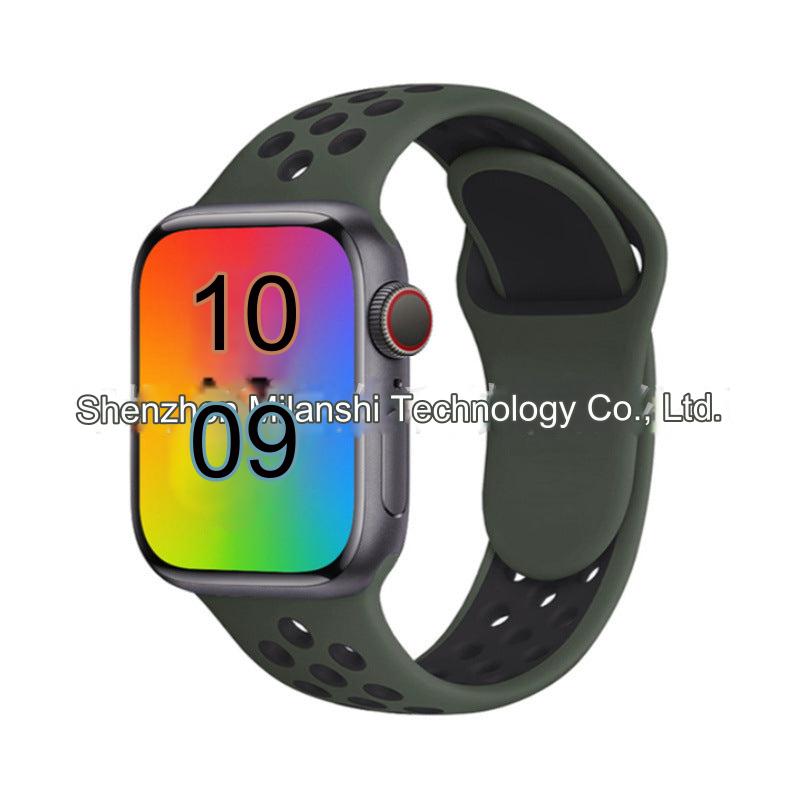 Image of dual colour silicone sport band for Apple Watch 5