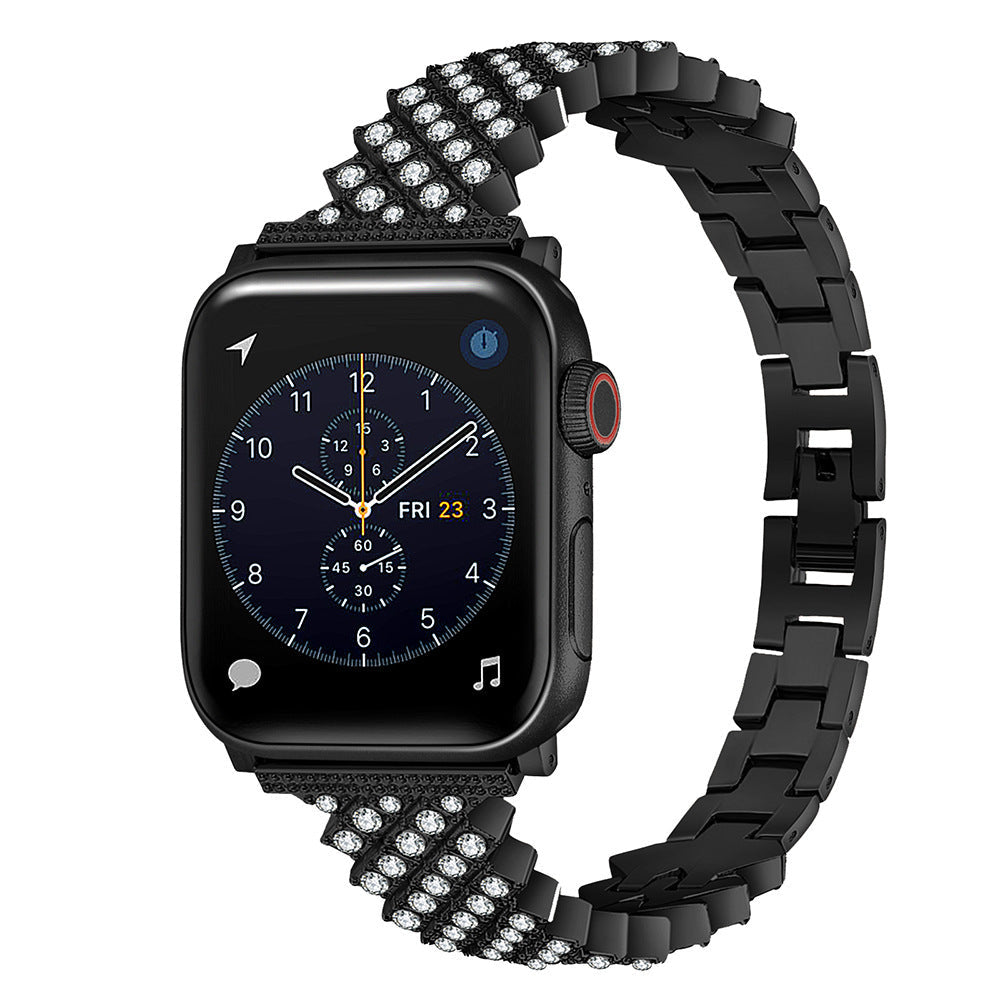 All available colors of diamond-studded Apple Watch band
