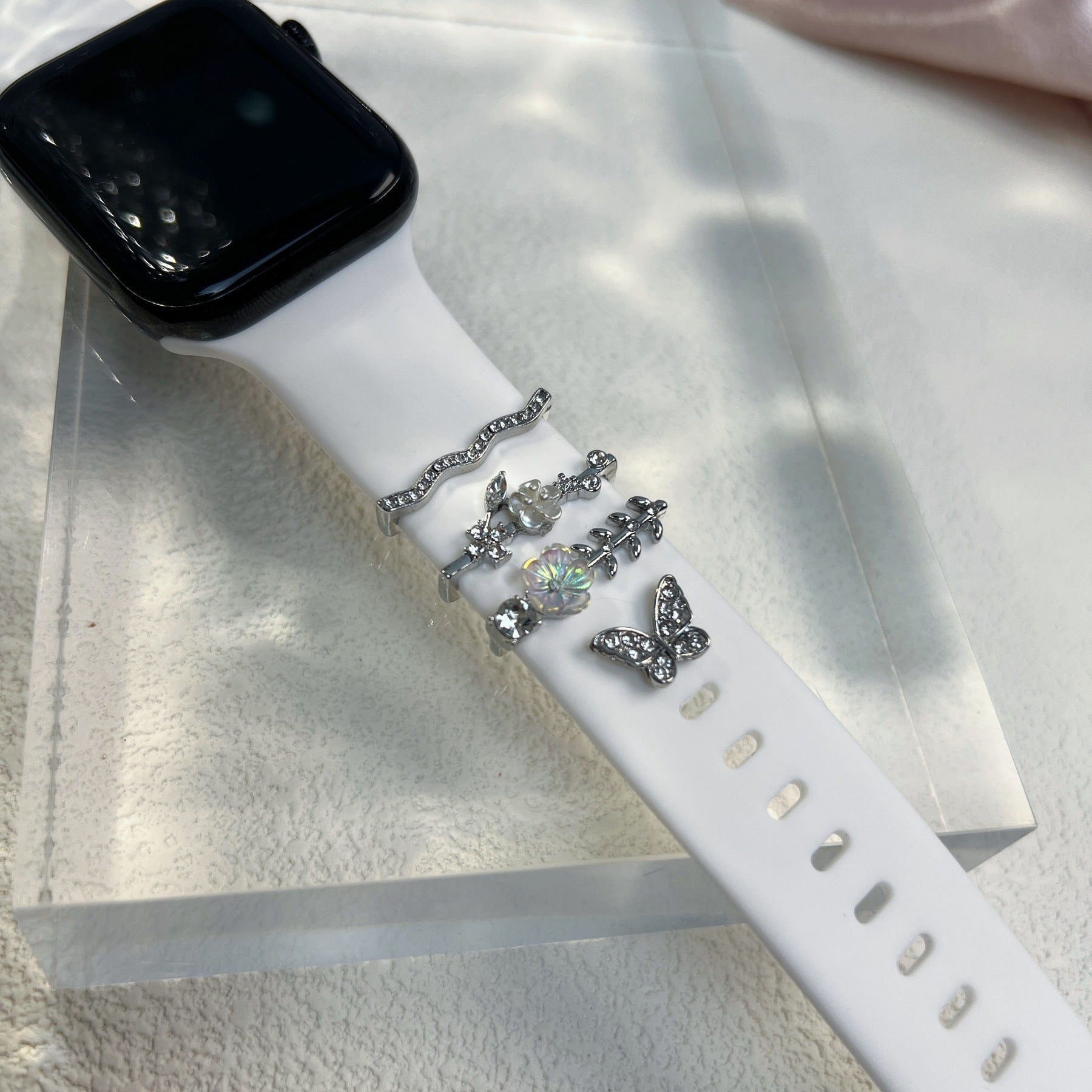 Comfortable silicone watch strap in action
