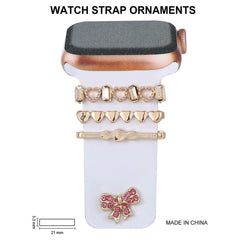 Luxury diamond-buckle watch strap in green