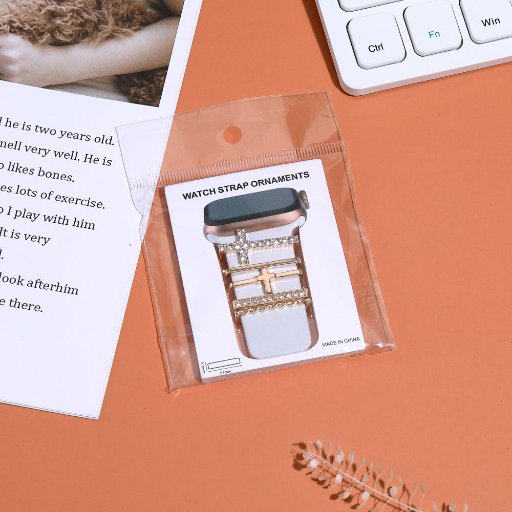 Elegant silicone watch strap in blue