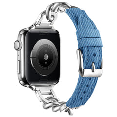 Premium denim style band on wrist image 4