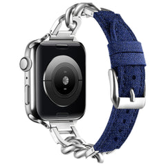 Premium denim style band on wrist image 4