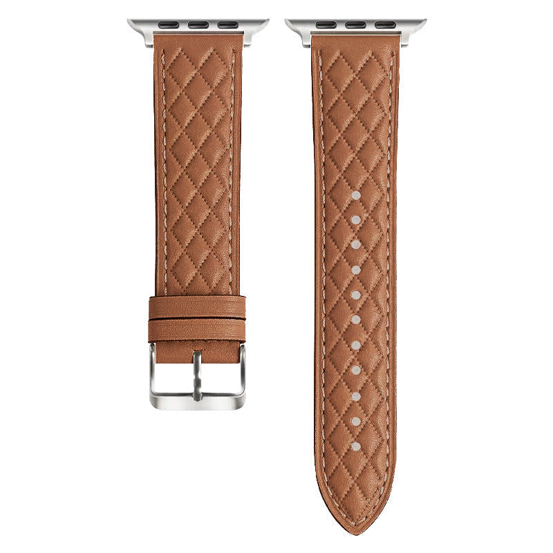 Premium Double-Sided 20mm Apple Watch Band Brown Colour