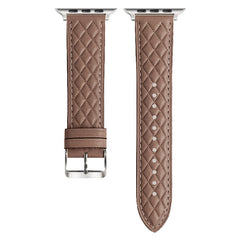 Premium Double-Sided 20mm Apple Watch Band Dark Wood Colour