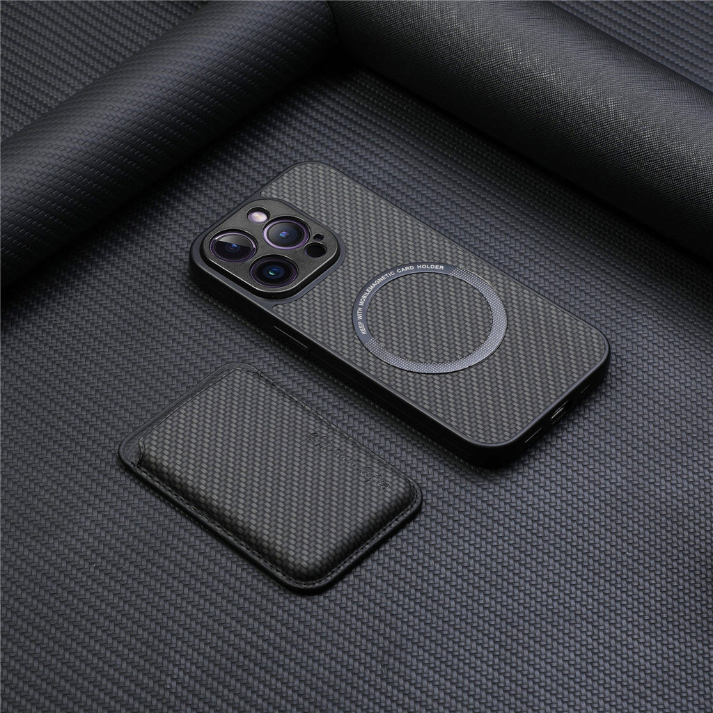 MagSafe-Compatible card holder case aesthetic view