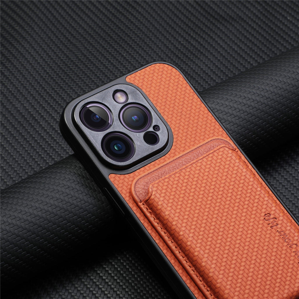 MagSafe-Compatible phone case with magnetic stand