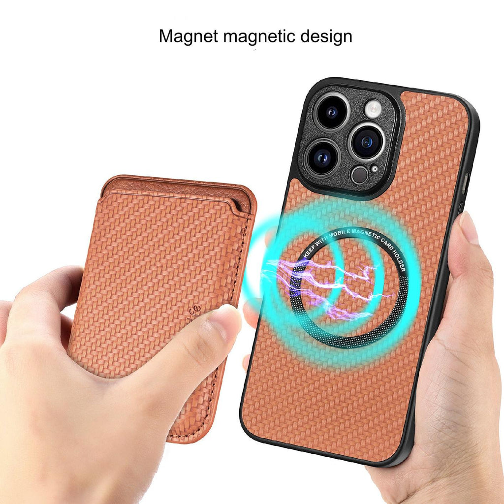 MagSafe-Compatible phone case with magnetic stand