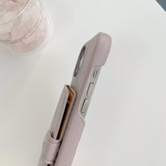 Close-up of card slot in mobile holder case
