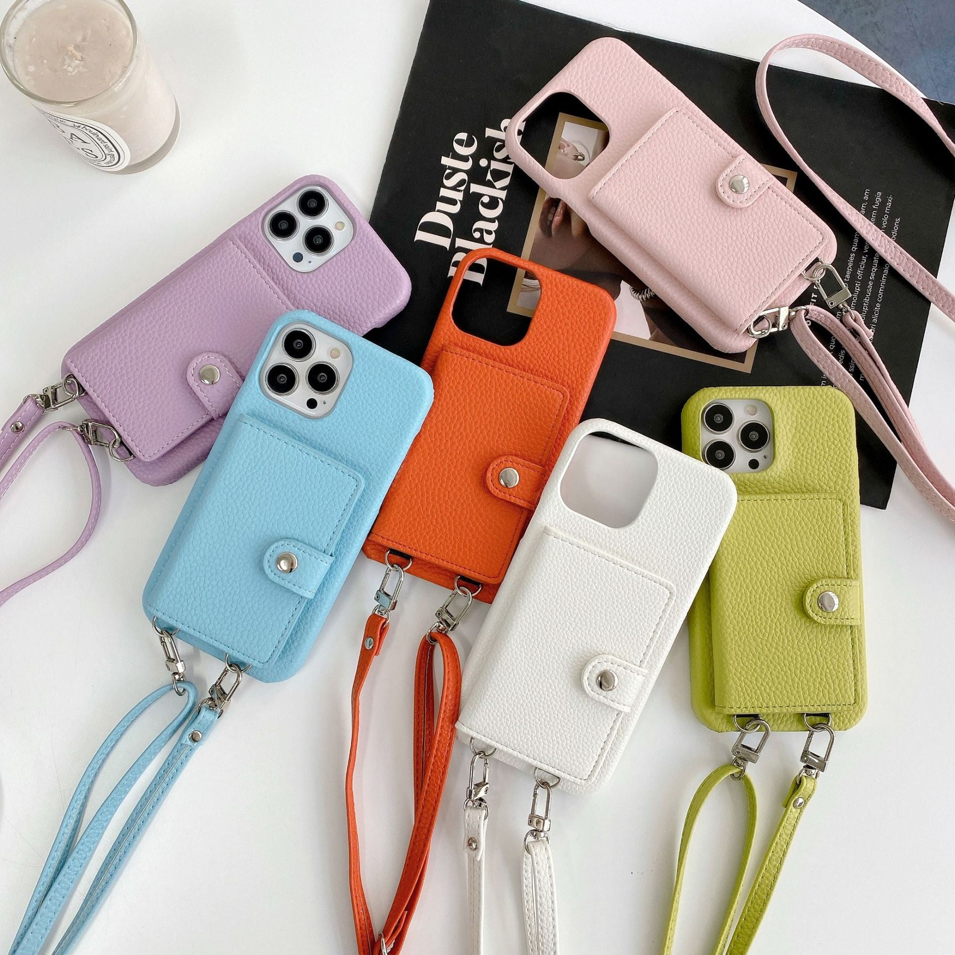 Stylish iPhone card holder case in black colour