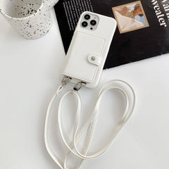 Detachable lanyard with blue iPhone case