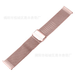 Milanese loop smartwatch band in silver