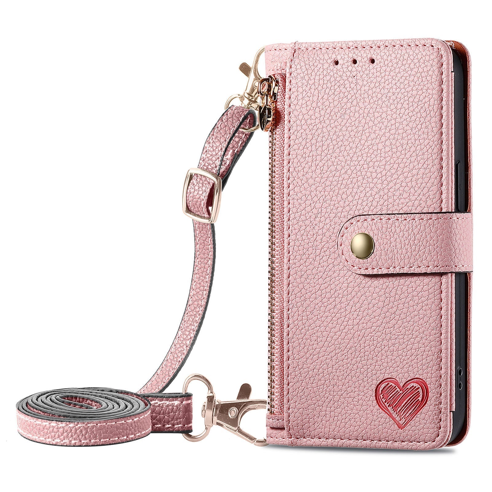 black PU leather phone case for iPhone