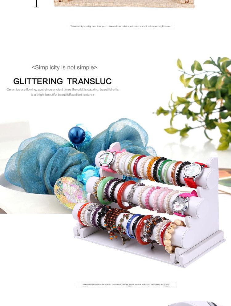 Velvet bracelet display stand with elegant design