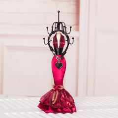 Elegant display rack for earrings and necklaces