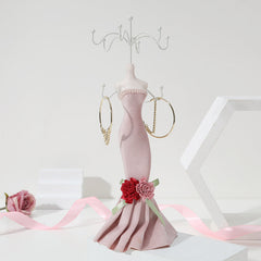 High-quality resin jewelry holder from side view