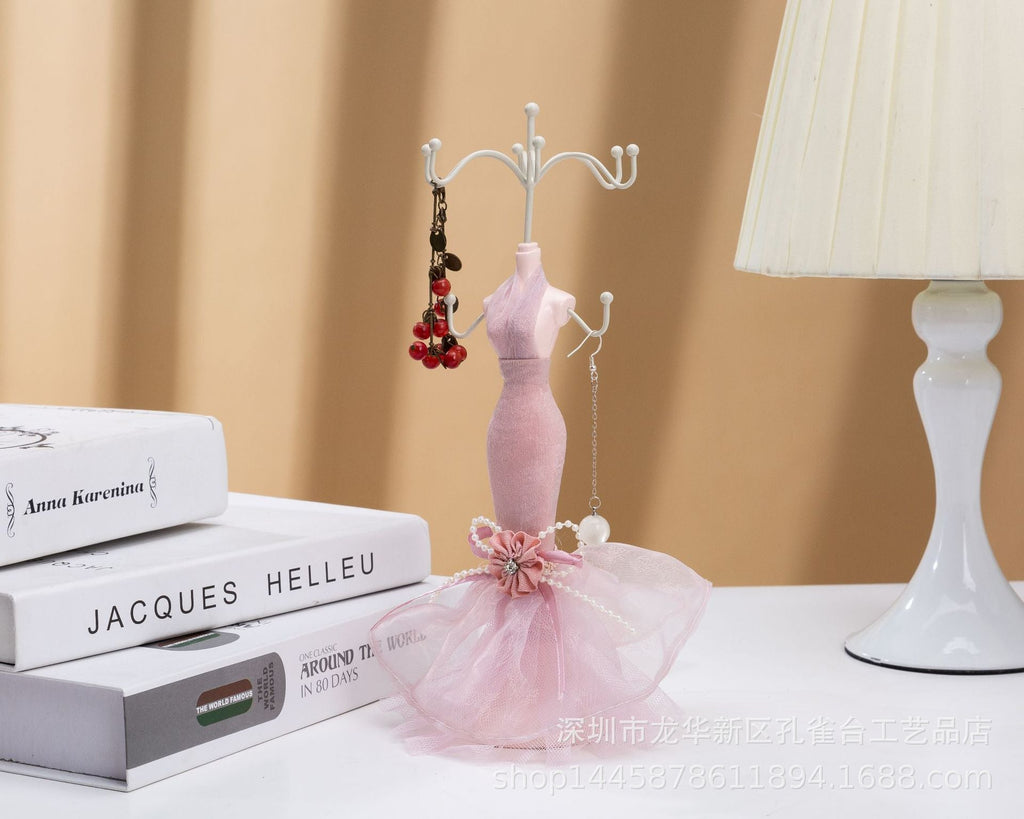 Compact jewelry organizer on a tabletop