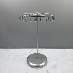 Elegant Metal Jewelry Organizer Stand - Antique Bronze Finish