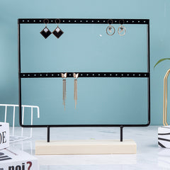 Sophisticated Gold Earring Holder with Multiple Hooks - Image 9