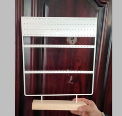 Stylish Earring Display Rack in Electroplated Gold - Image 3