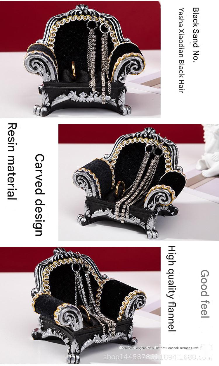 Vintage style resin jewellery organiser dimensions