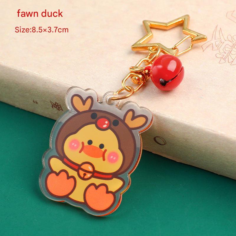holiday-themed silicone keychain