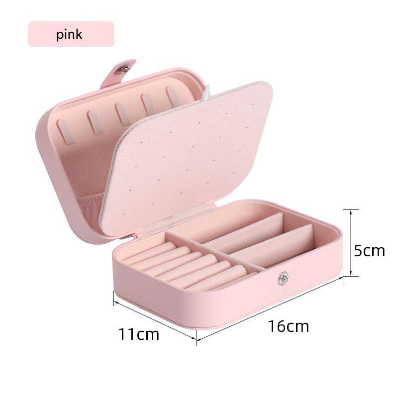 Compact Multi-Functional Jewelry Organizer Box in white