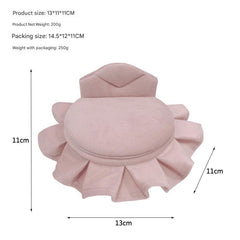 Elegant velvet jewellery box with miniature furniture design