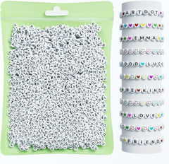 Bead kit components displayed artistically