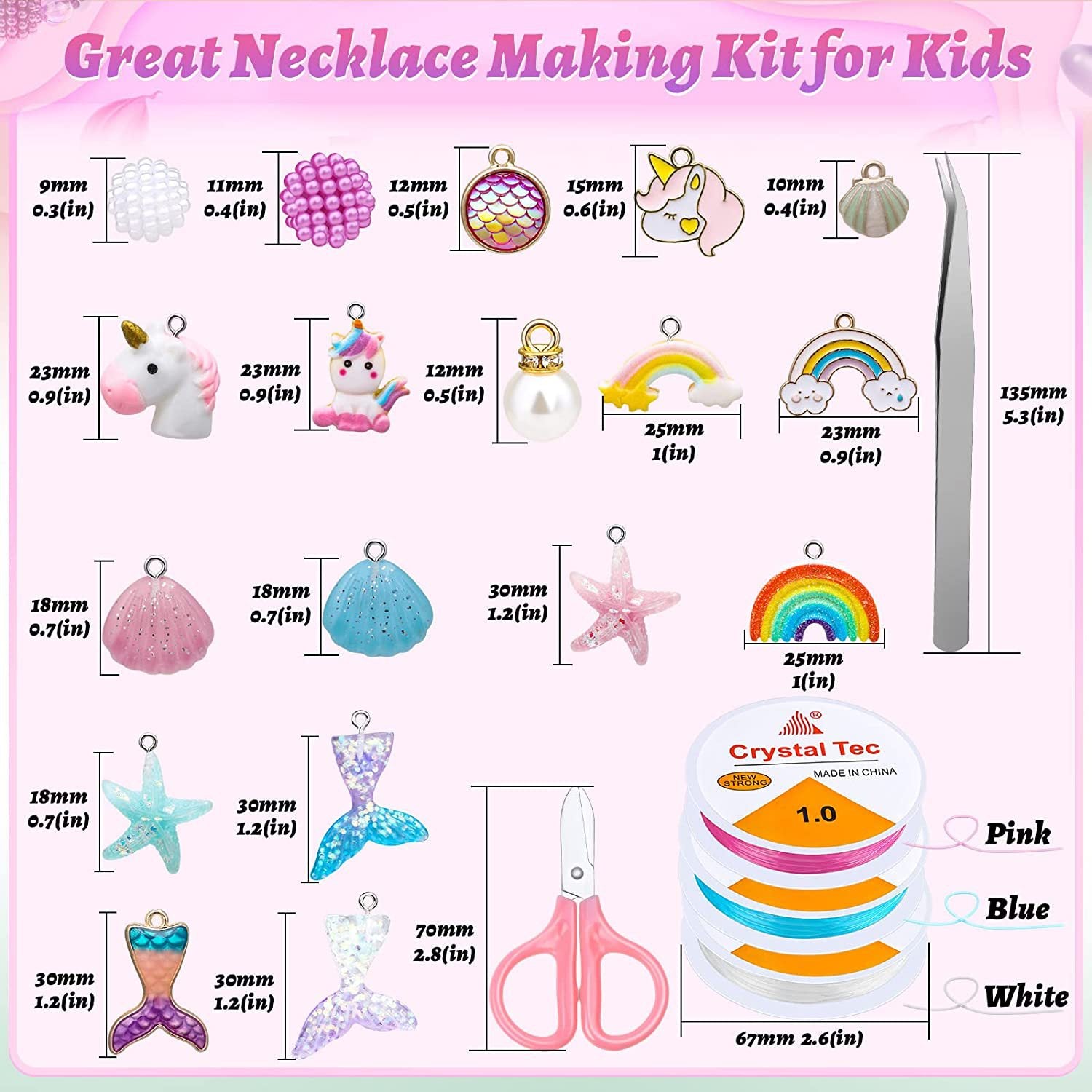Girls designing unicorn-themed jewellery