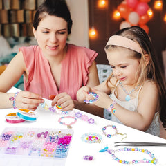 Unicorn DIY jewellery kit laid out