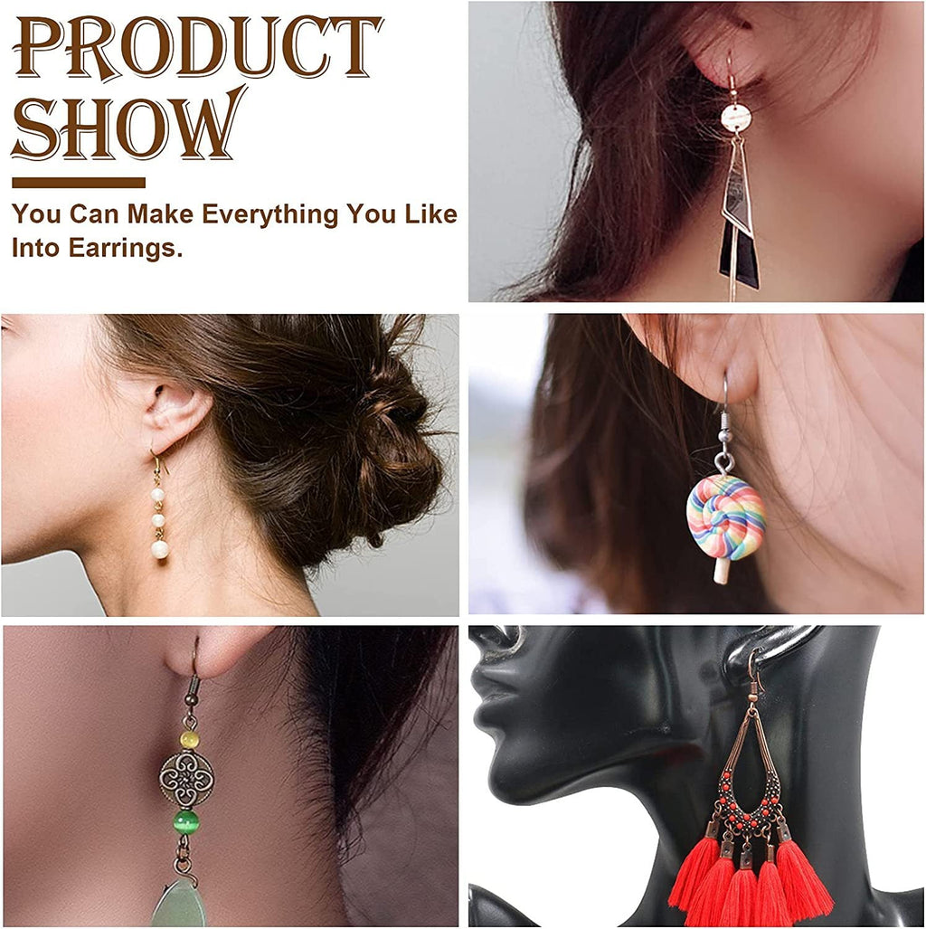 creative DIY earrings using iron components