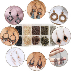 fashionable earrings made from DIY kit